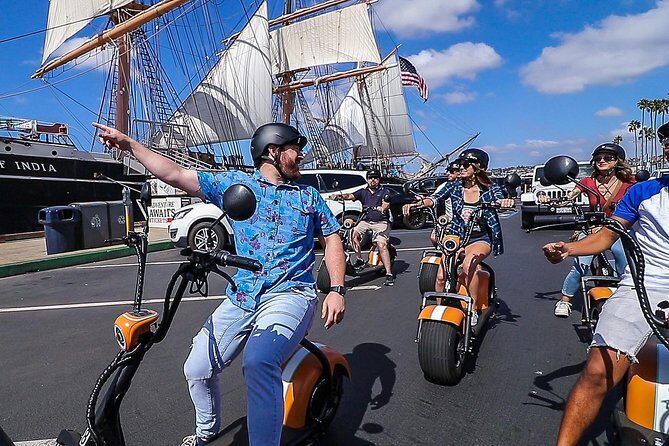 1Hr GPS Self Guided Scooter Tour: Harbor/Gaslamp Quarter - Little Italy to Seaport Village: The Ride Becomes Sightseeing Immediately