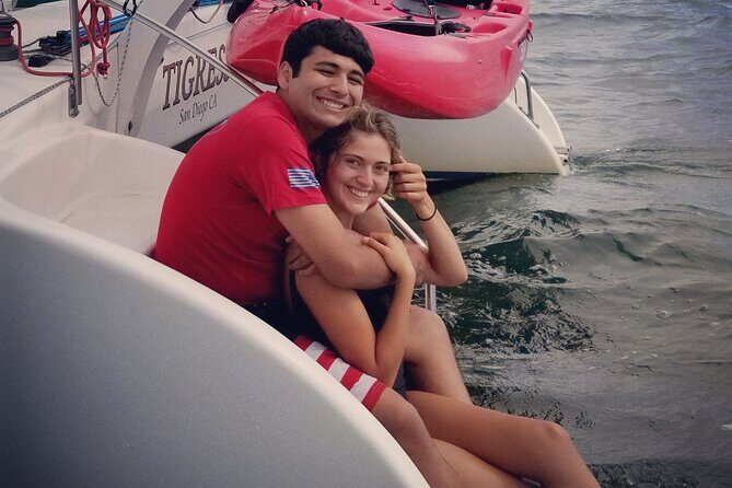 2.5-Hour Small-Group Catamaran Sailing Adventure with Drinks - Finding the boat at 955 Harbor Island Dr and where to sit