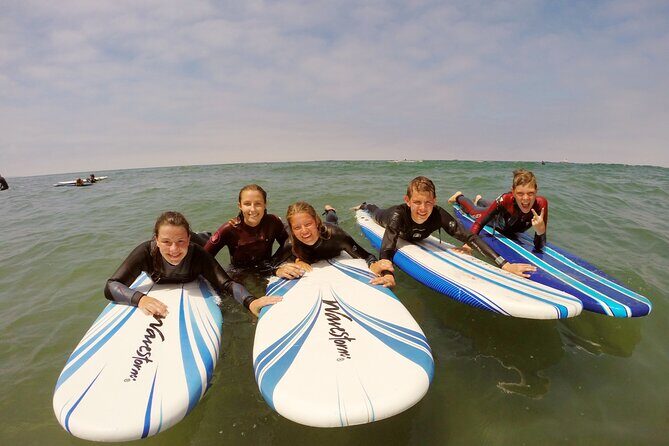 2 Hour Private Group Surf Lesson in La Jolla - In the Water: Paddling Out, Catching Waves, and Fixing Technique