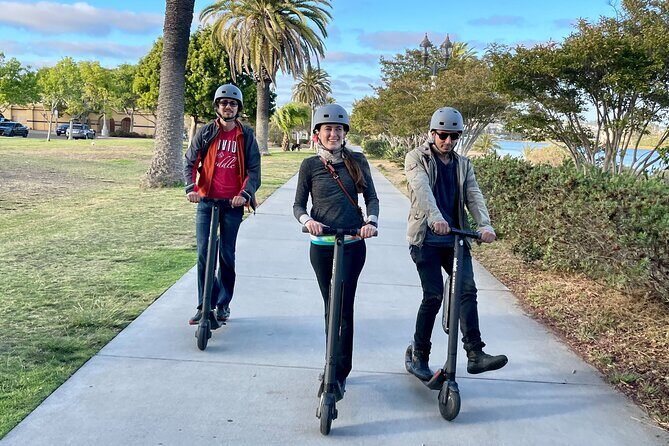 Electric Scooter Waterfront Tour with Pictures - Cancer Survivors Park: Why this stop feels personal