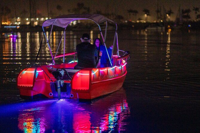 Glow Electric Boat night date experience in San Diego Bay - Downtown San Diego Lighting: Why Night Works So Well Here