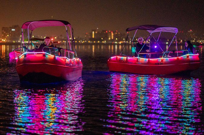 Glow Electric Boat night date experience in San Diego Bay - Meeting Point at 2803 Emerson St: Simple Start, Smooth End