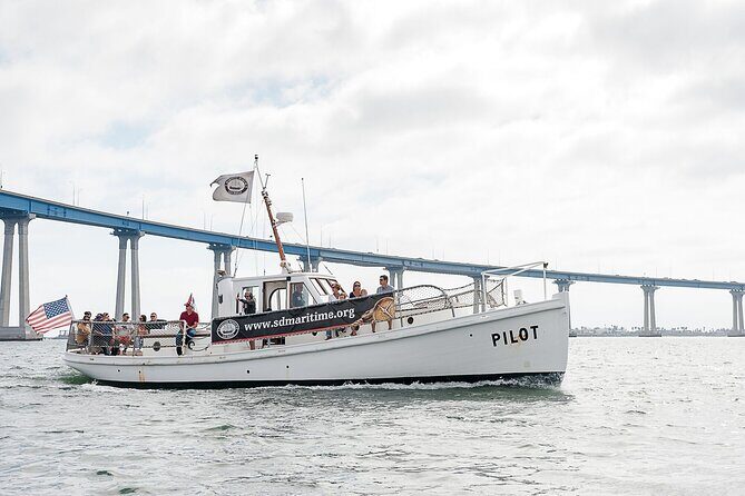 Historic Bay Cruise Aboard 1914 Pilot boat with General Admission - The 45-minute loop: North Island toward Buoy 22