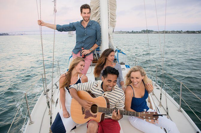 Private Sailing Charter on San Diego Bay - Private, up-to-6 group cruising with snacks, water, and a non-smoking deck