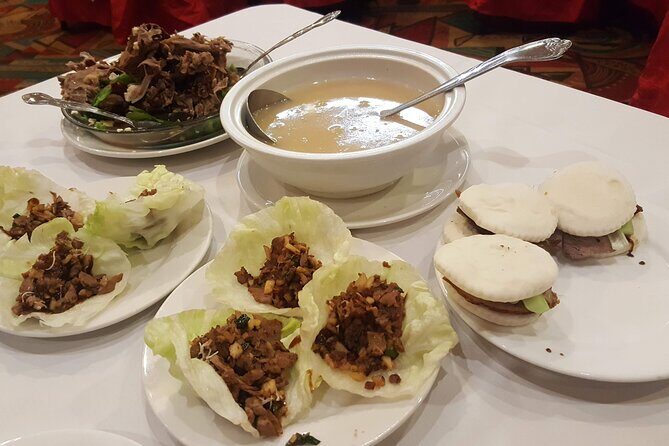 San Diego Chinese Food Tour - The Peking Duck meal: tableside carving, buns, wraps, and duck soup