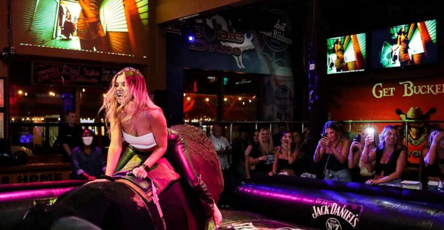 San Diego: "Drink, Ride, Sing, & Dance!" Bar Tour (4 Bars) - The Welcome Kit: LED Emoji Ring, First Drink Ticket, and Optional Bull