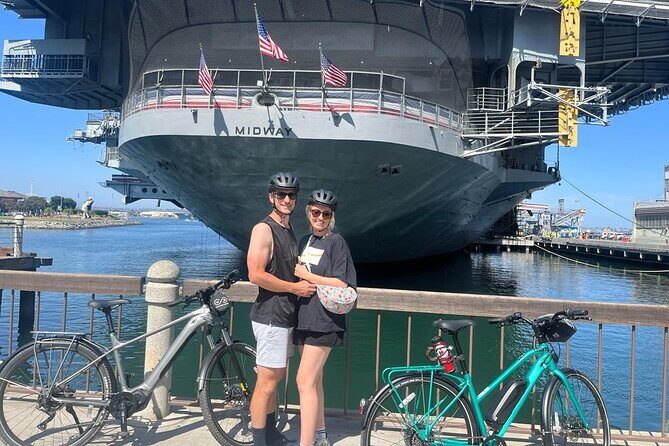 San Diego Electric Bike Rentals - Downtown San Diego stretch: USS Midway, Billionaire Row, and Seaport Village