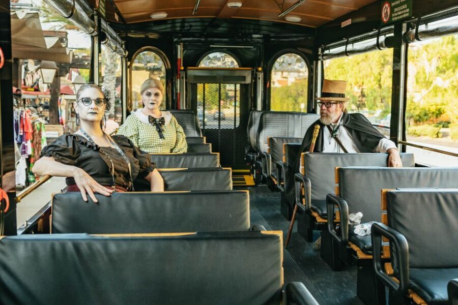 San Diego: Ghosts & Gravestones Trolley Tour - Mission Hills at night: the Pioneer Park prelude