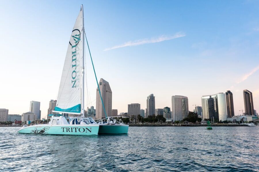 San Diego Harbor Cruise: 2.5 hour Catamaran Cruise - Where you board: Shelter Island makes the trip simple