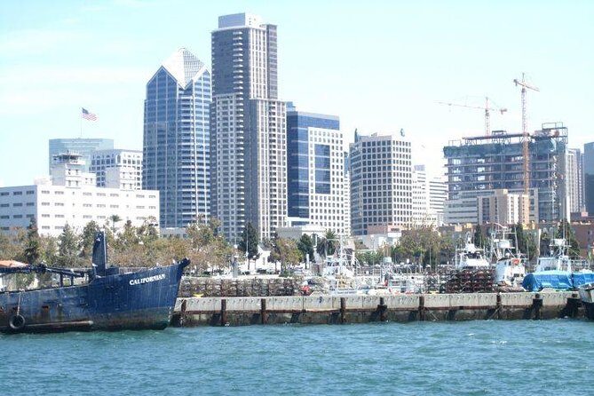 San Diego Harbor Cruise - South Bay route: Star of India, Coronado Bay Bridge, and shipyard views