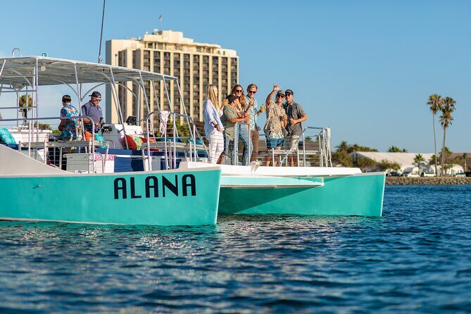 San Diego Harbor Cruise | Splash through San Diego Bay! - Alana’s Catamaran Comfort: Deck Space and Real Bathrooms