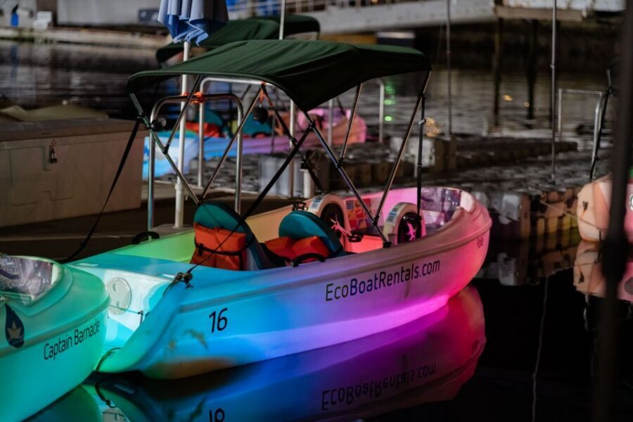 San Diego: Night Date Glow Pedal Boat with Downtown Views - Key things to know before you go