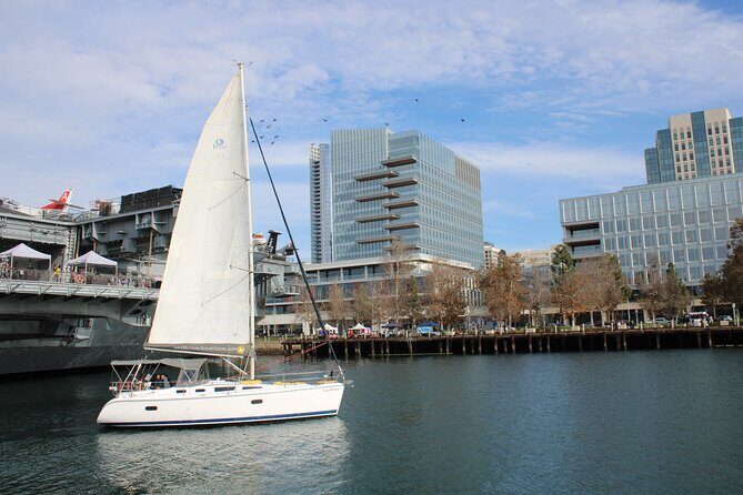 San Diego's first ever Family Sailing Tours - Downtown San Diego by sea: USS Midway, Seaport Village, and those coastal angles