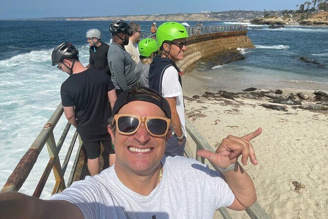 The Plunge E-Bike Tour in La Jolla - Mt. Soledad National Veterans Memorial: the big view stop